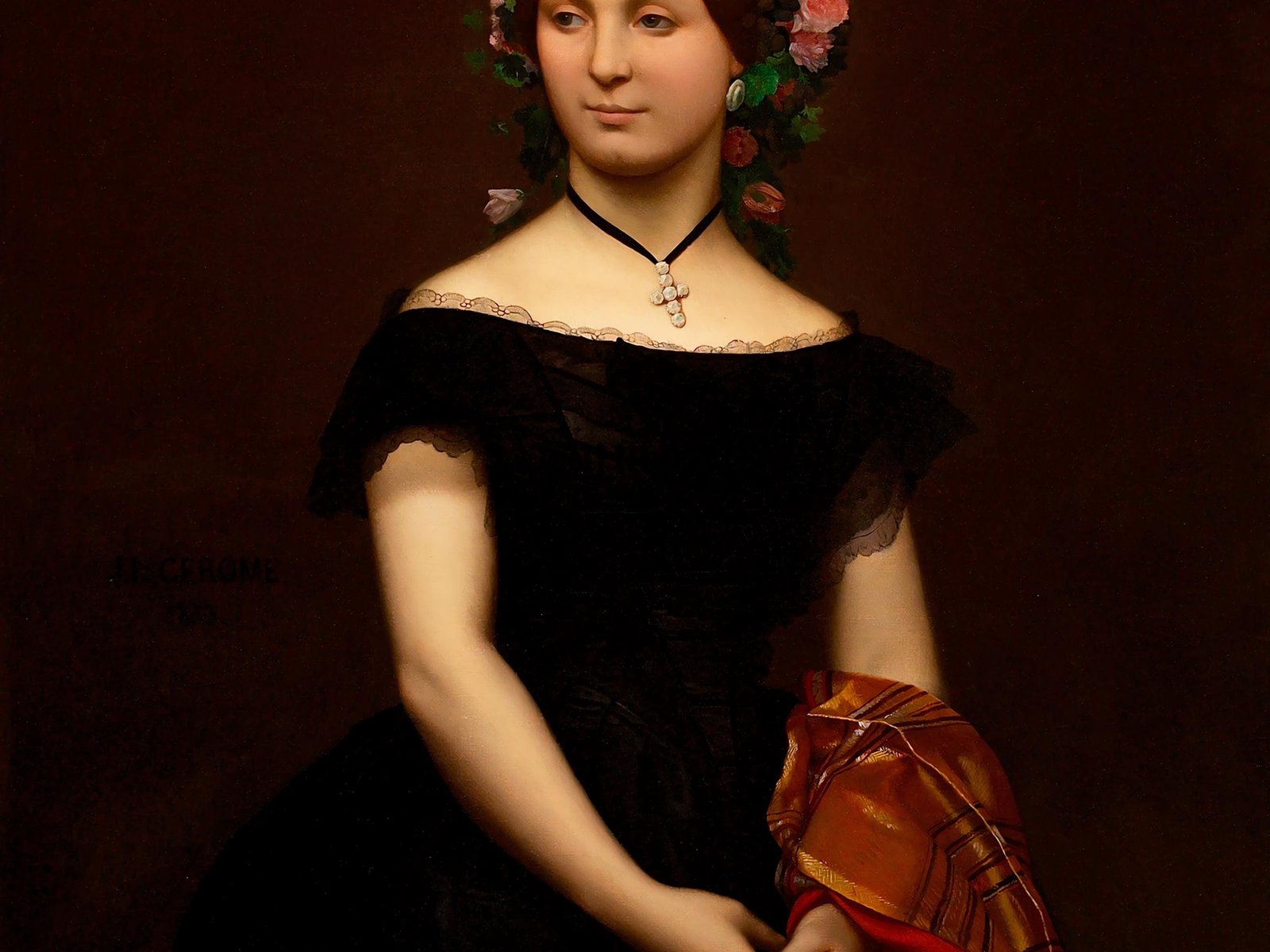 Mademoiselle Durand by Jean-Léon Gérôme, 1853, Realism and Naturalism, fine art print