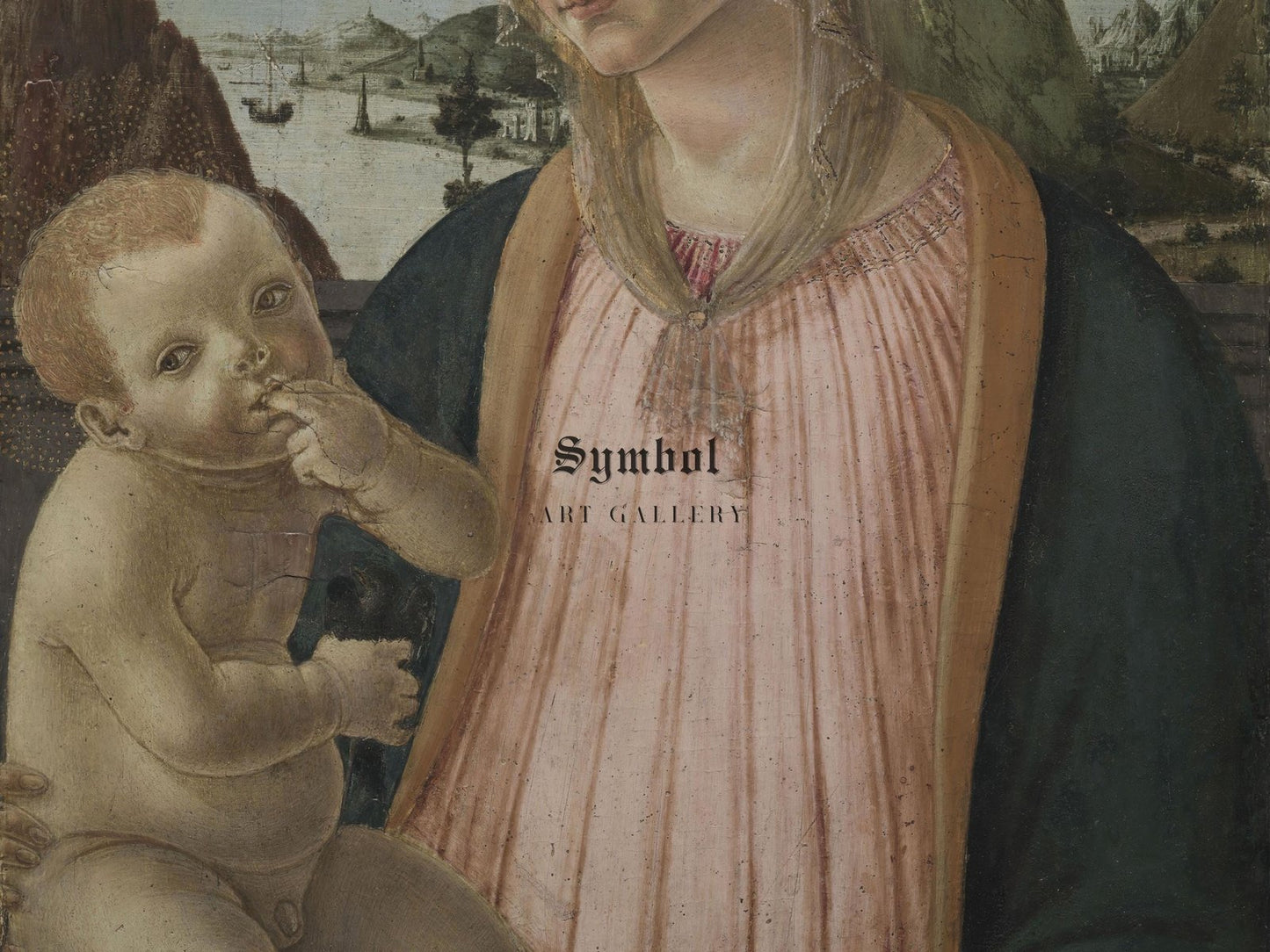 Madonna and Child by Francesco Botticini, 1475, Renaissance, fine art print