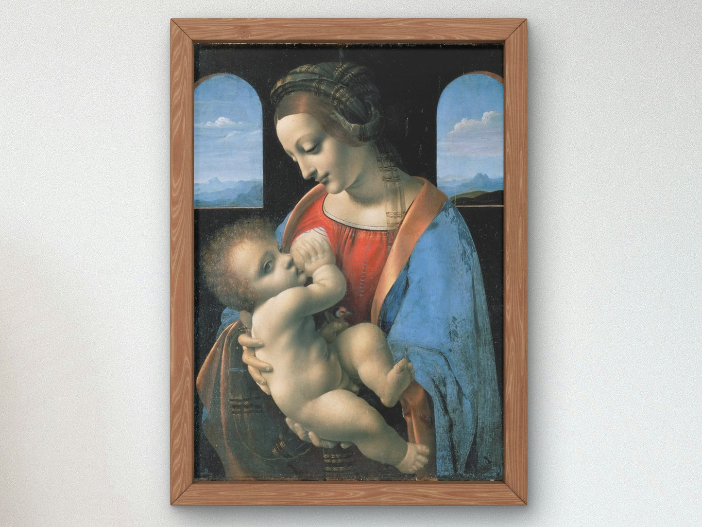 Madonna Litta by Leonardo da Vinci, 1490, Renaissance, fine art print