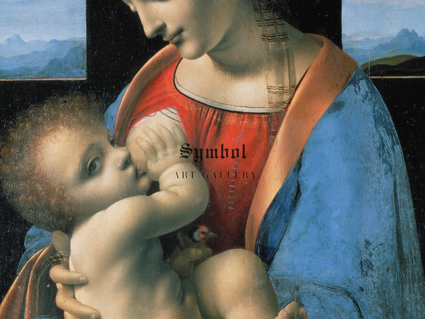Madonna Litta by Leonardo da Vinci, 1490, Renaissance, fine art print