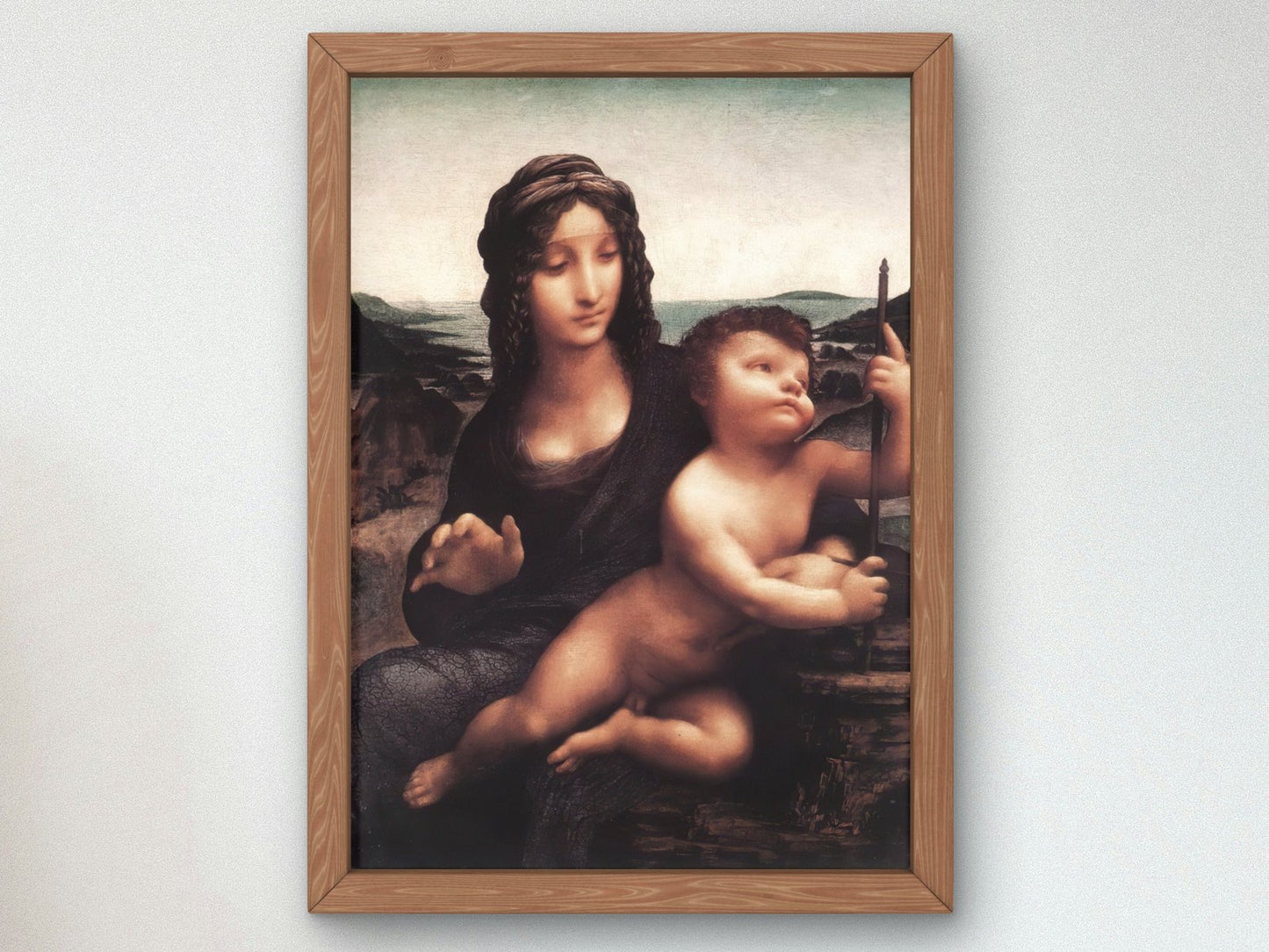Madonna of the Yarnwinder by Leonardo da Vinci, 1501, Renaissance, fine art print