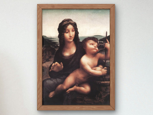 Madonna of the Yarnwinder by Leonardo da Vinci, 1501, Renaissance, fine art print