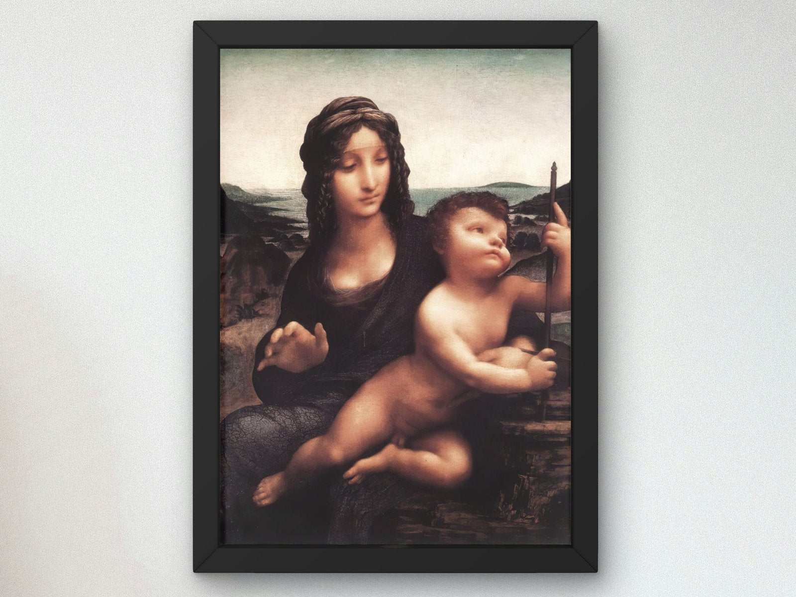 Madonna of the Yarnwinder by Leonardo da Vinci, 1501, Renaissance, fine art print