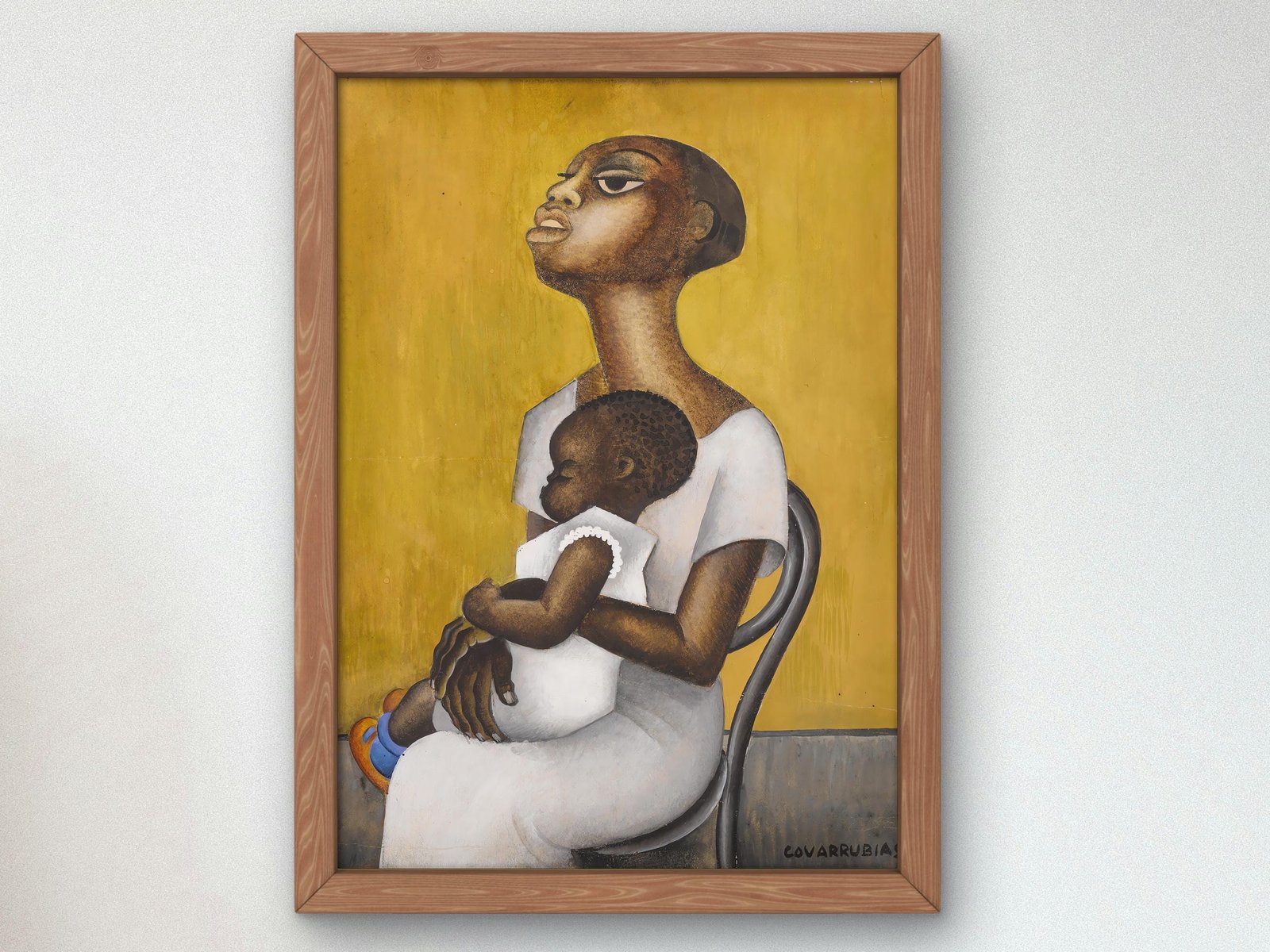 Madre y Niño by Miguel Covarrubias, 1927, Art Deco and American Modernism, fine art print