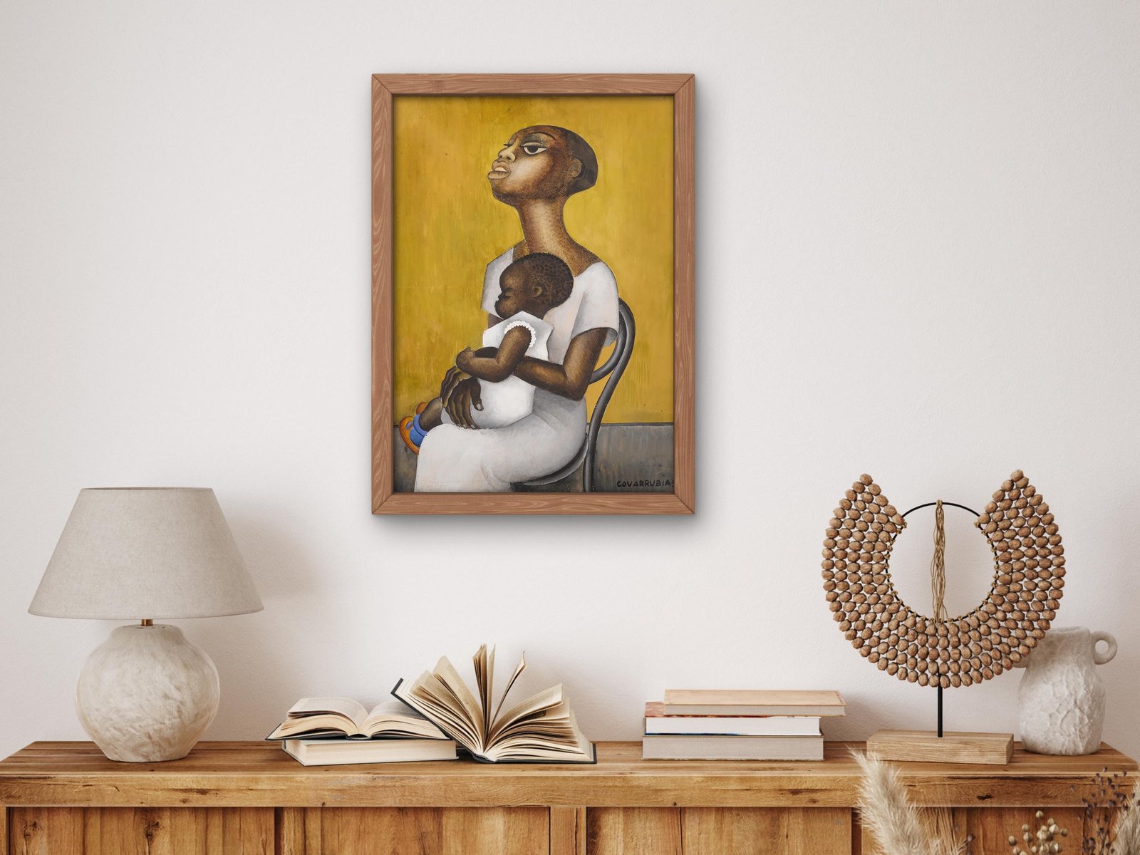 Madre y Niño by Miguel Covarrubias, 1927, Art Deco and American Modernism, fine art print
