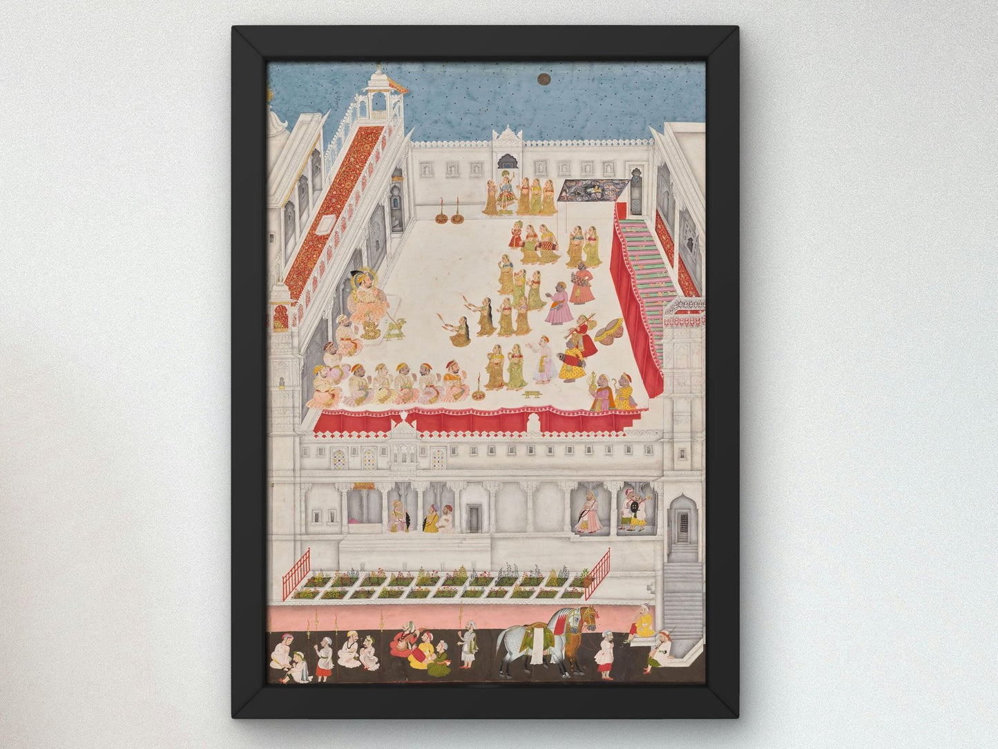 Maharana Jagat Singh Attending the Raslila by Jai Ram, 1736, Orientalism and Exoticism, fine art print