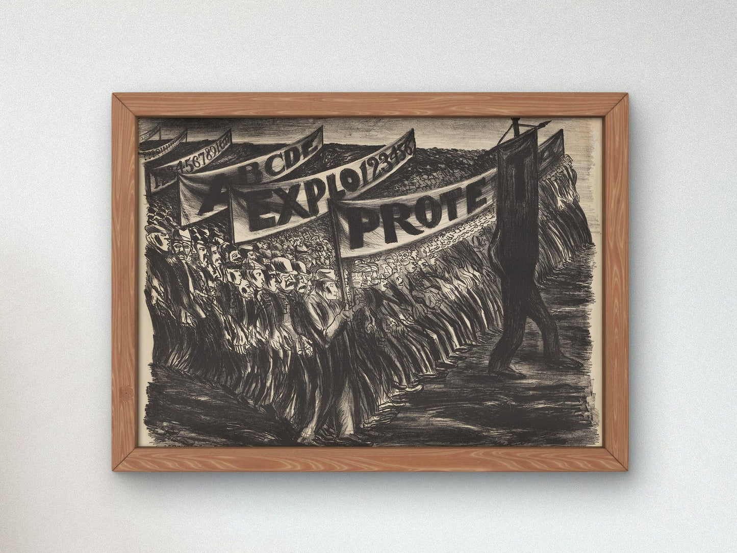 Manifestación by José Clemente Orozco, 1934, Art Deco and American Modernism, fine art print