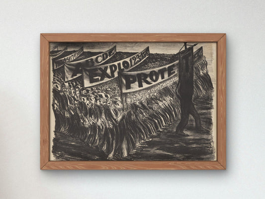 Manifestación by José Clemente Orozco, 1934, Art Deco and American Modernism, fine art print