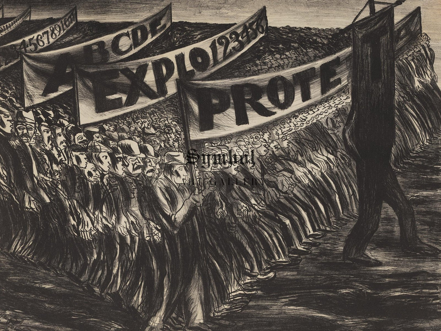 Manifestación by José Clemente Orozco, 1934, Art Deco and American Modernism, fine art print