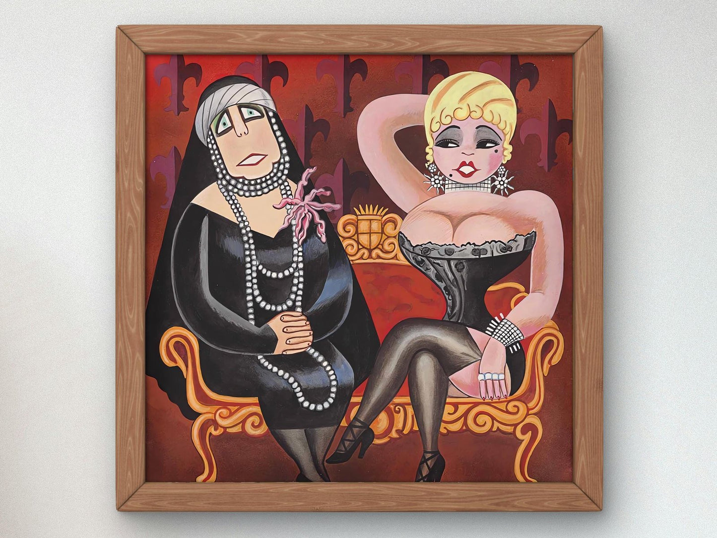Maria from Romania and Mae West by Miguel Covarrubias, 1936, Art Deco and American Modernism, fine art print