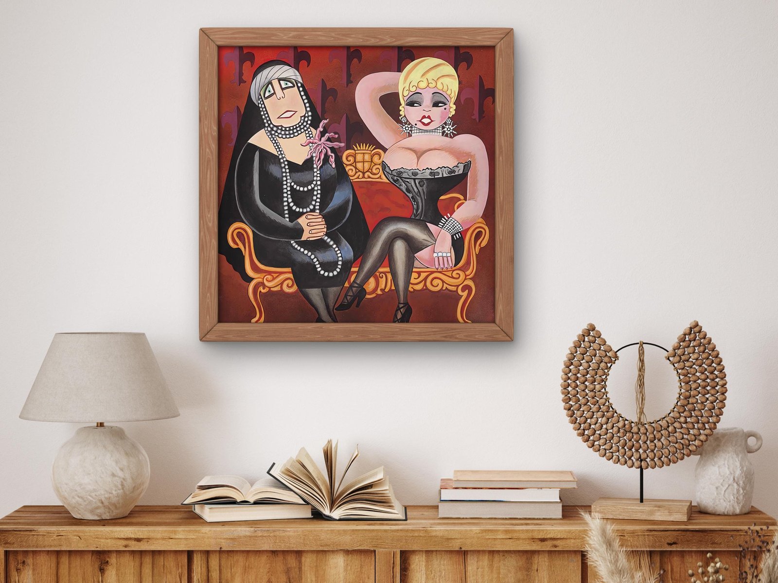 Maria from Romania and Mae West by Miguel Covarrubias, 1936, Art Deco and American Modernism, fine art print