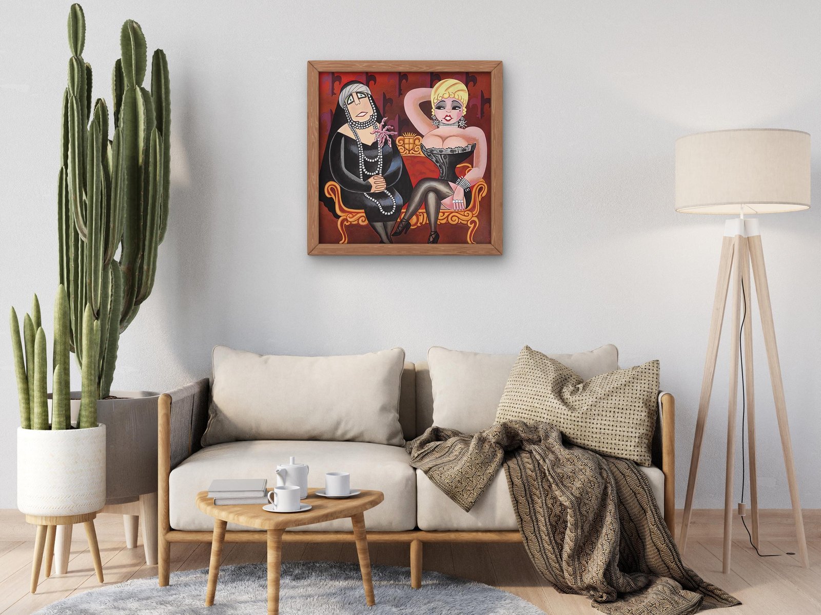 Maria from Romania and Mae West by Miguel Covarrubias, 1936, Art Deco and American Modernism, fine art print