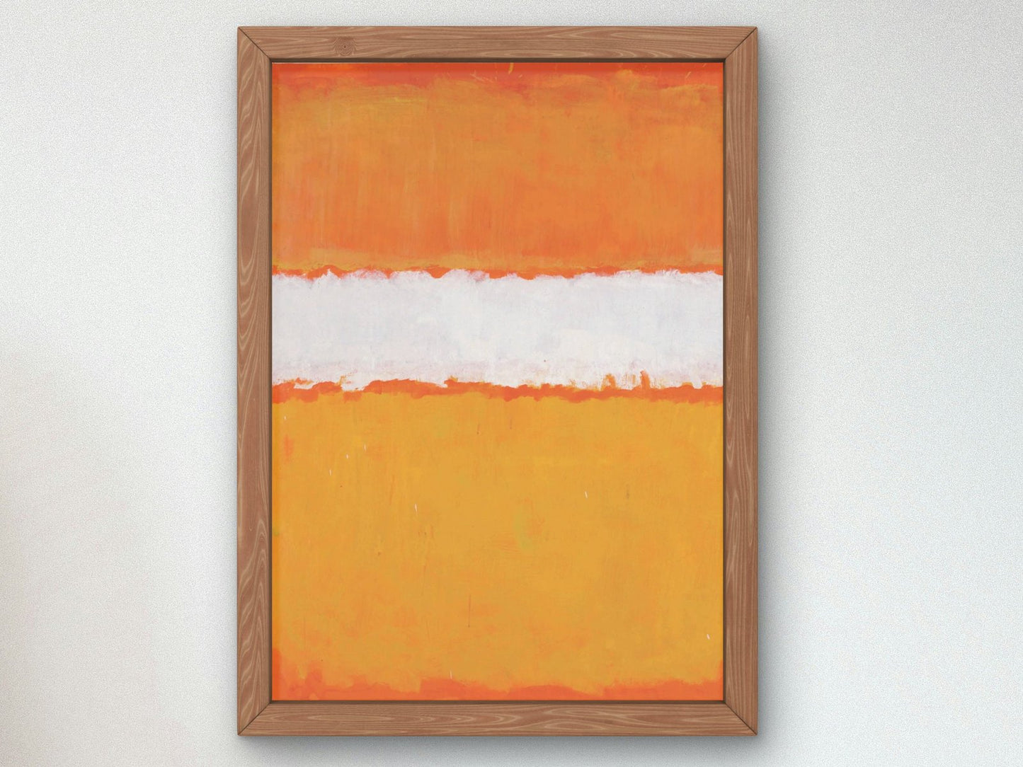 Mark Rothko Orange, abstract expressionist painting, fine art reproduction print