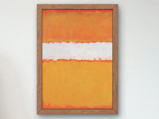 Mark Rothko Orange, abstract expressionist painting, fine art reproduction print