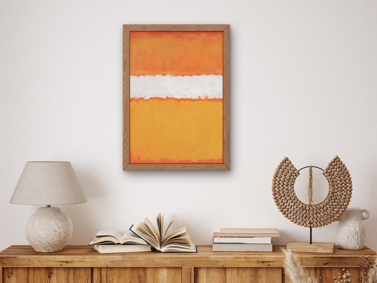 Mark Rothko Orange, abstract expressionist painting, fine art reproduction print