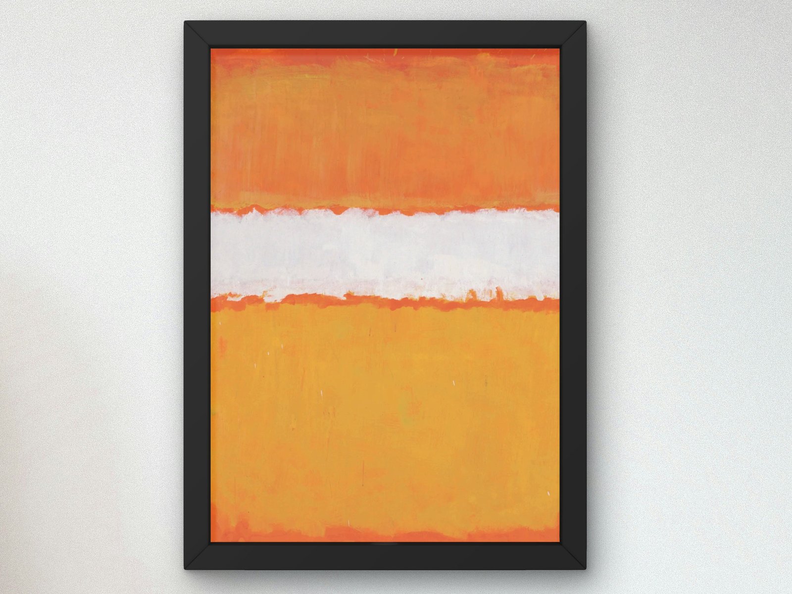 Mark Rothko Orange, abstract expressionist painting, fine art reproduction print