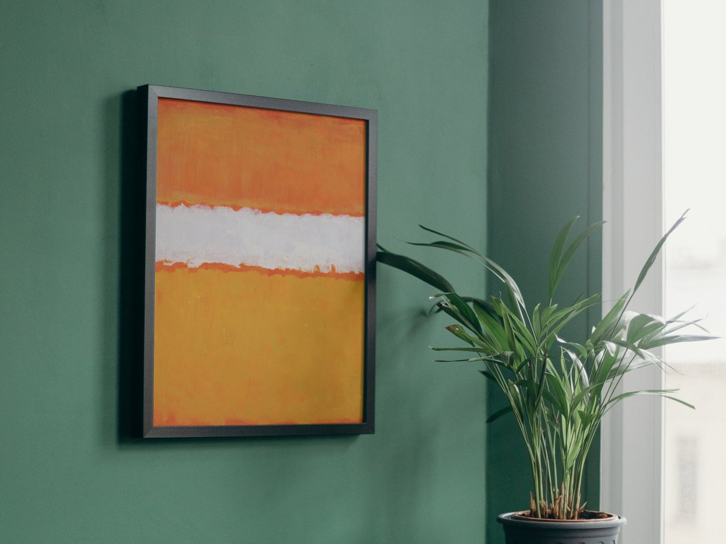 Mark Rothko Orange, abstract expressionist painting, fine art reproduction print