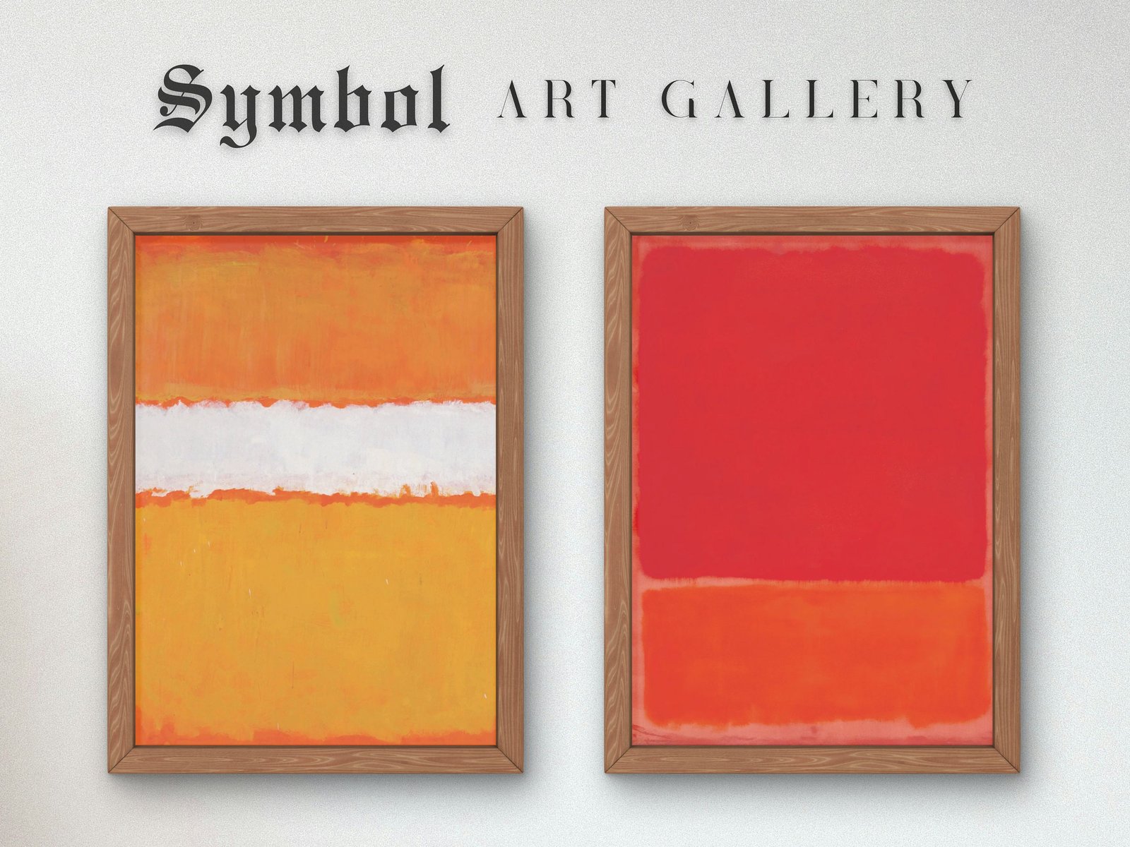 Mark Rothko Orange, abstract expressionist painting, fine art reproduction print