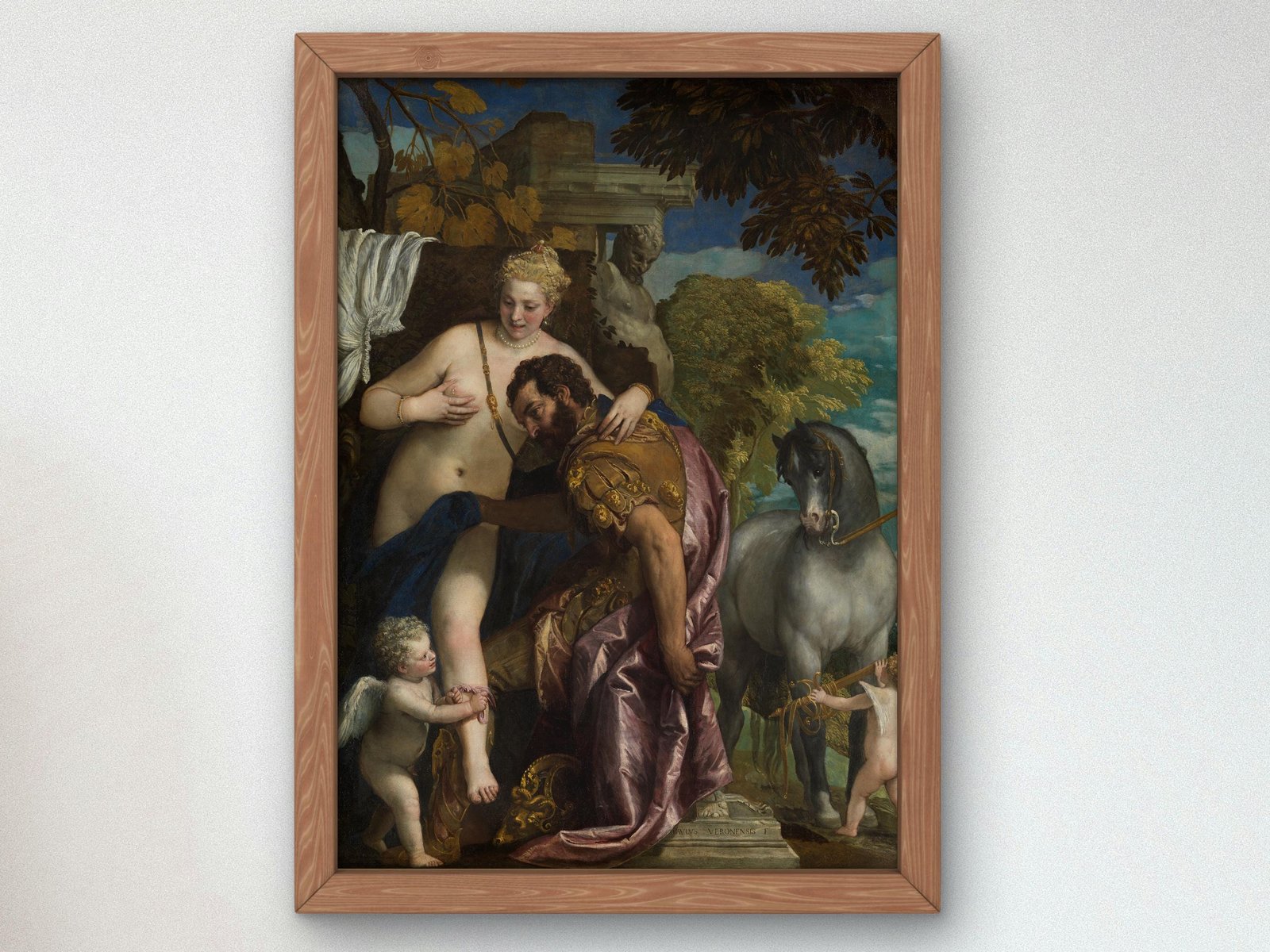 Mars and Venus United by Love by Paolo Veronese, 1570s, Baroque, fine art print