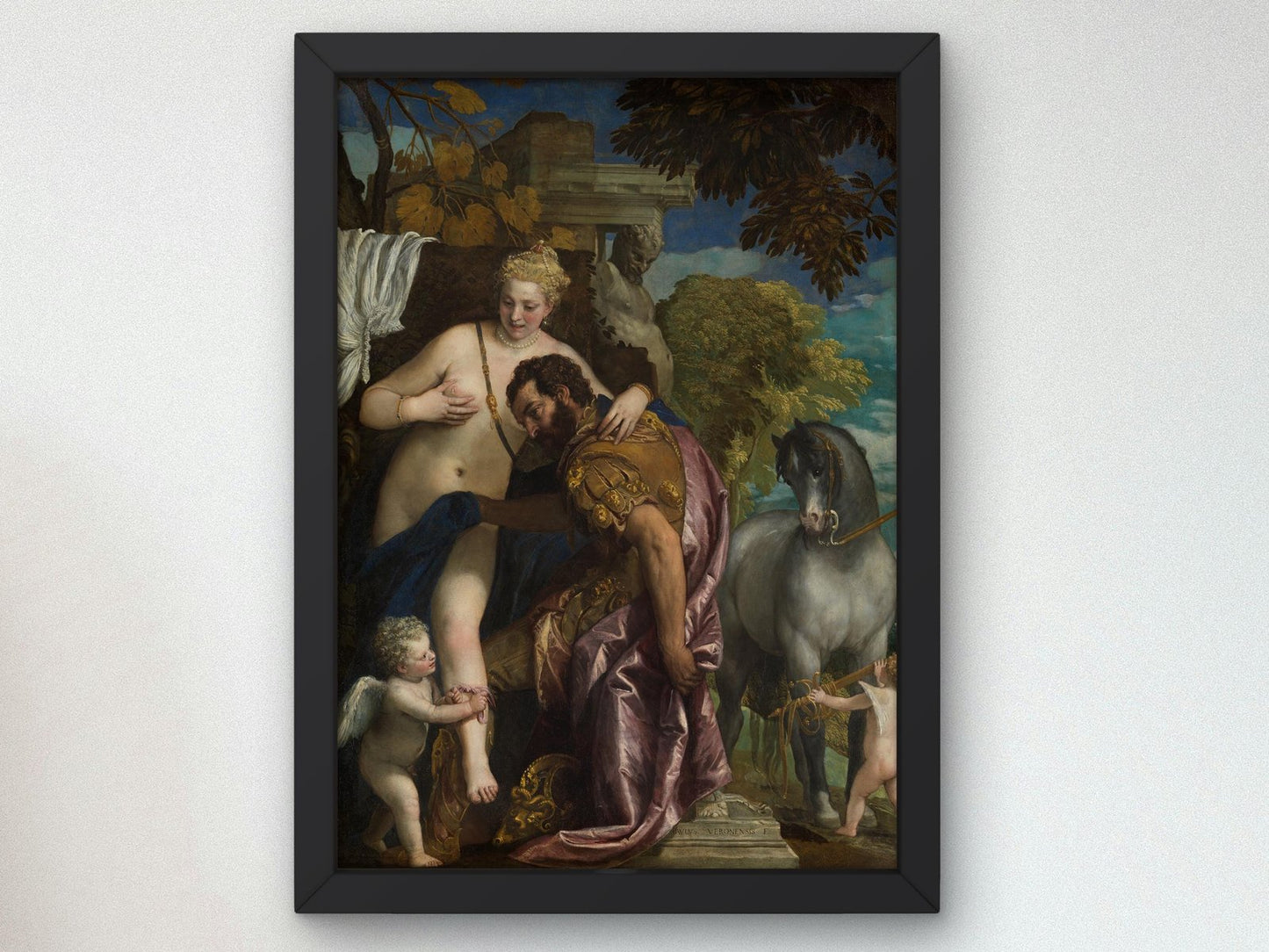 Mars and Venus United by Love by Paolo Veronese, 1570s, Baroque, fine art print