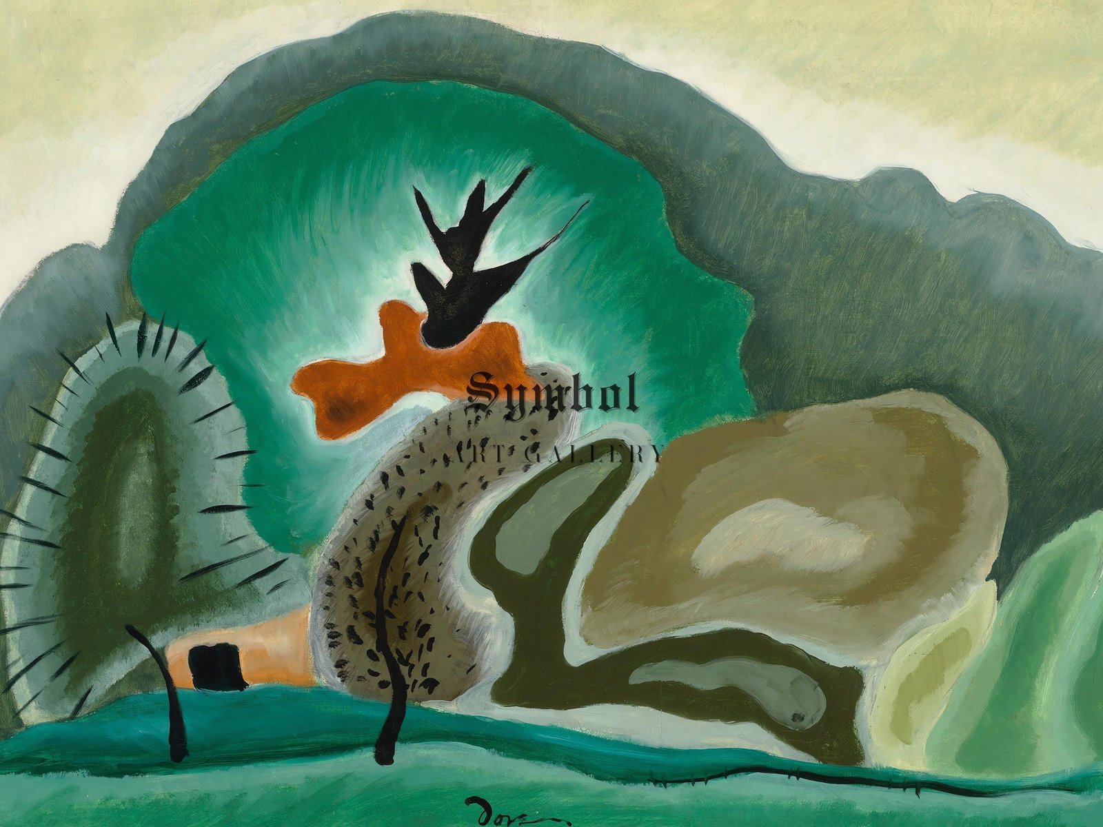 Mars Orange and Green by Arthur Dove, 1935, Art Deco and American Modernism, fine art print