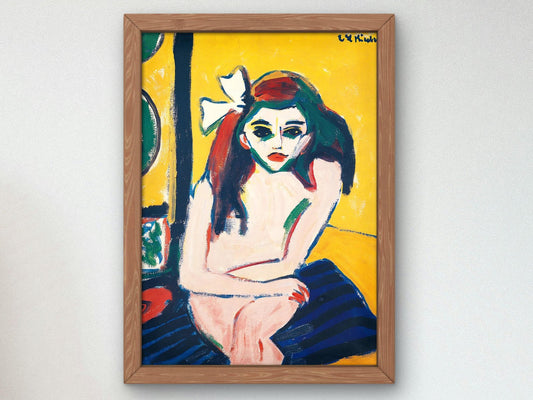 Marzella by Ernst Ludwig Kirchner, 1914, Expressionism, fine art print