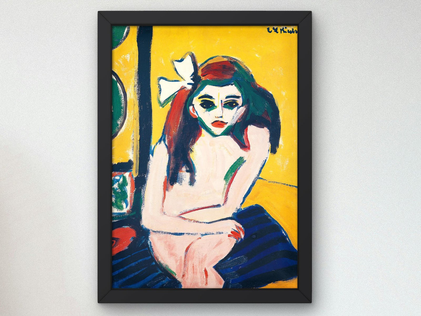 Marzella by Ernst Ludwig Kirchner, 1914, Expressionism, fine art print
