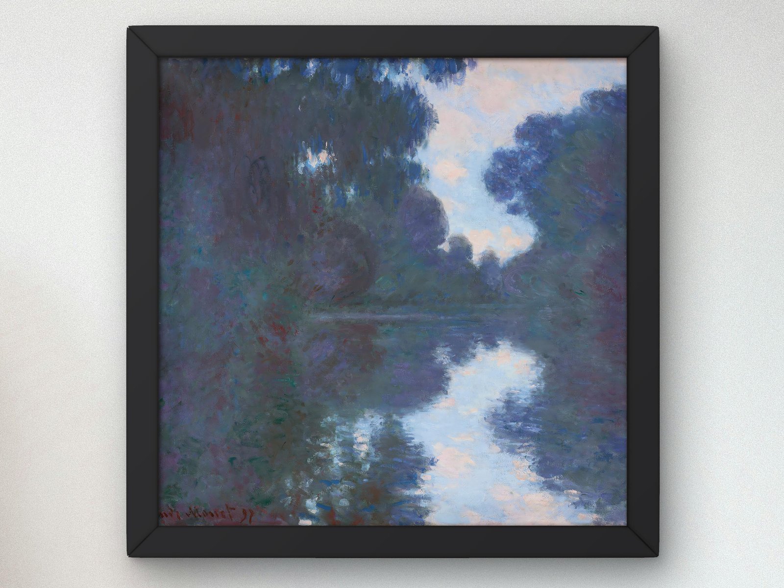 Matinée sur la Seine by Claude Monet, 1897, Impressionism, fine art print