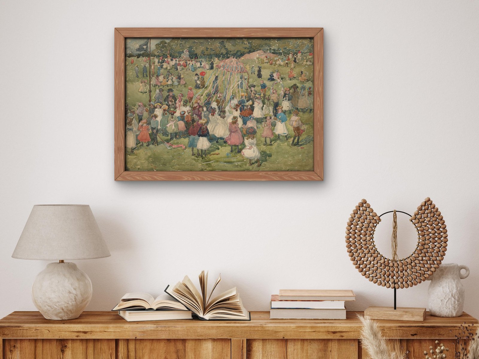 May Day Central Park by Maurice Prendergast, 1901, Art Deco and American Modernism, fine art print