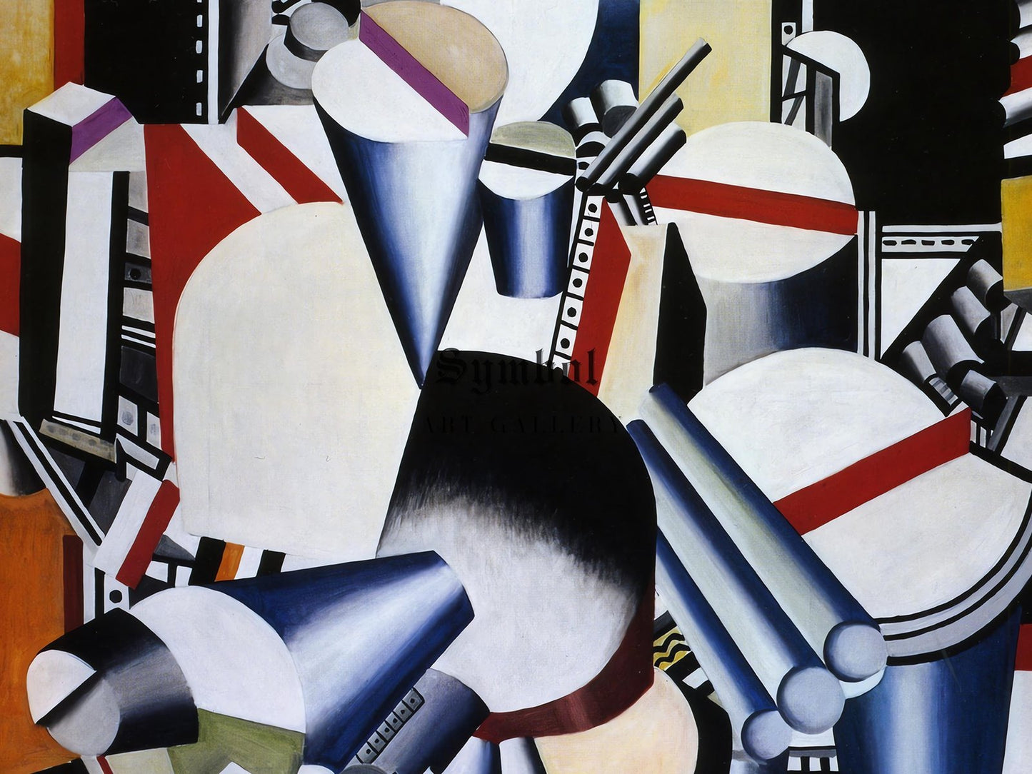 Mechanical Compositions by Fernand Léger, 1920, Cubism and Abstract Art, fine art print