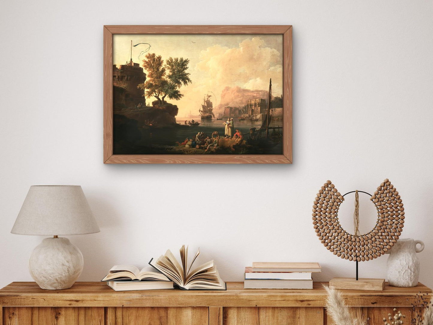 Mediterranean Harbor Scene by Pierre-Jacques Volaire, 1763, Rococo and Neoclassicism, fine art print