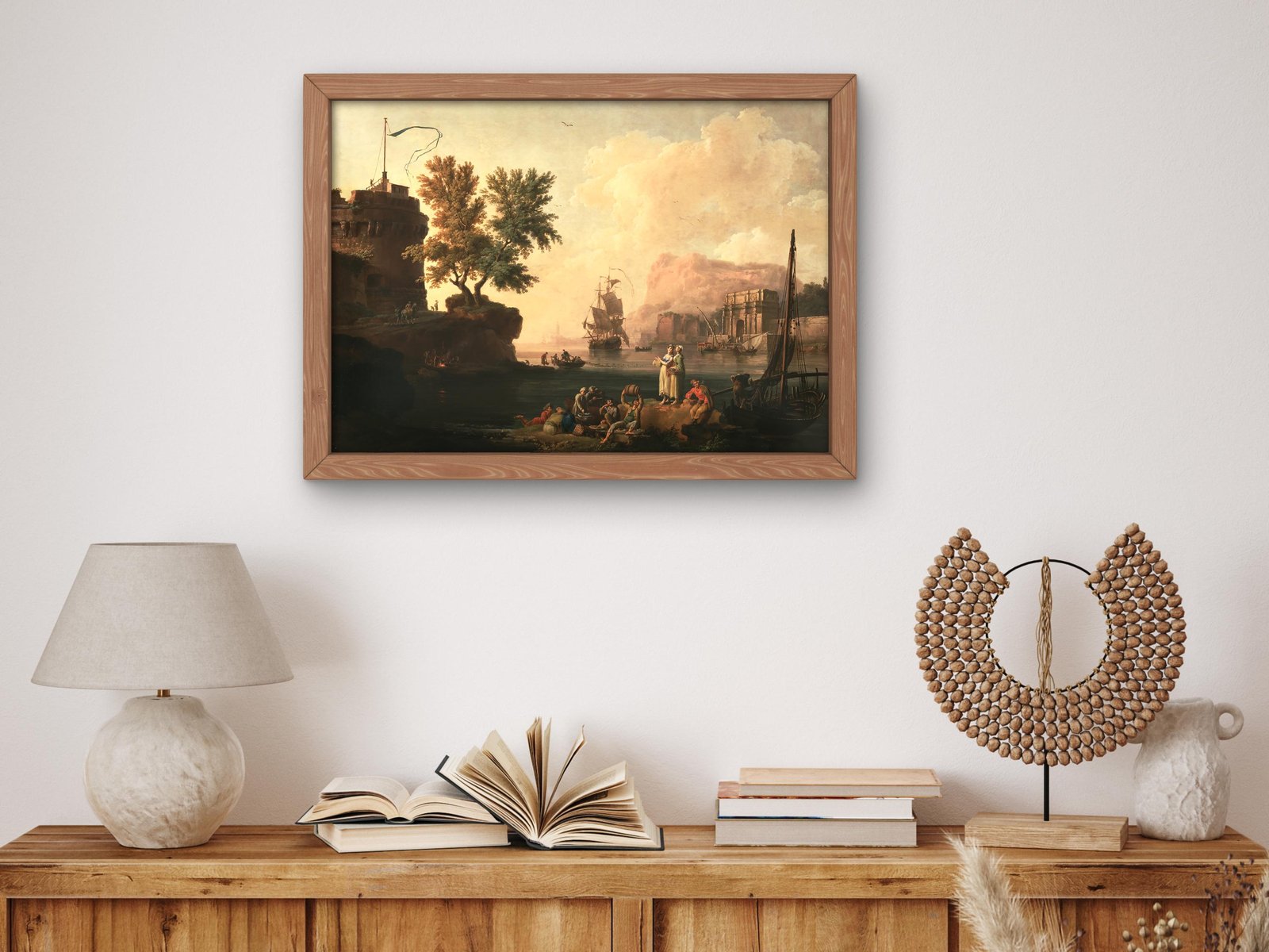 Mediterranean Harbor Scene by Pierre-Jacques Volaire, 1763, Rococo and Neoclassicism, fine art print