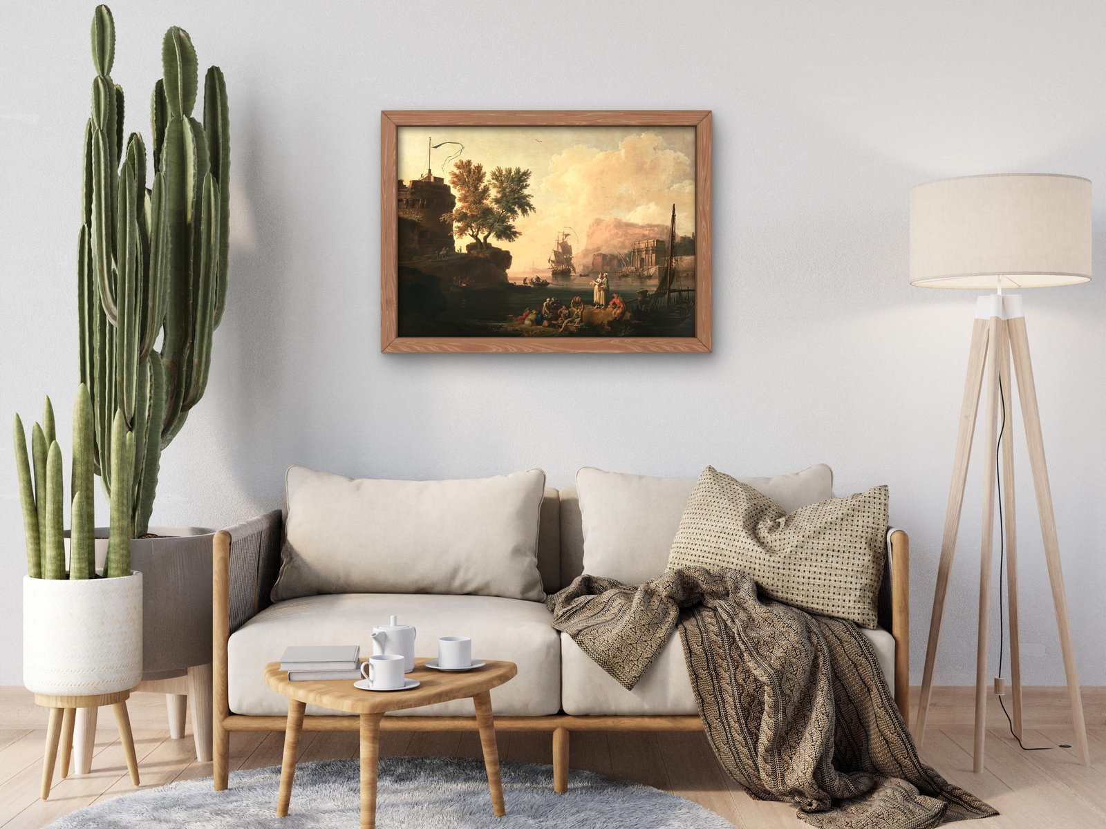 Mediterranean Harbor Scene by Pierre-Jacques Volaire, 1763, Rococo and Neoclassicism, fine art print