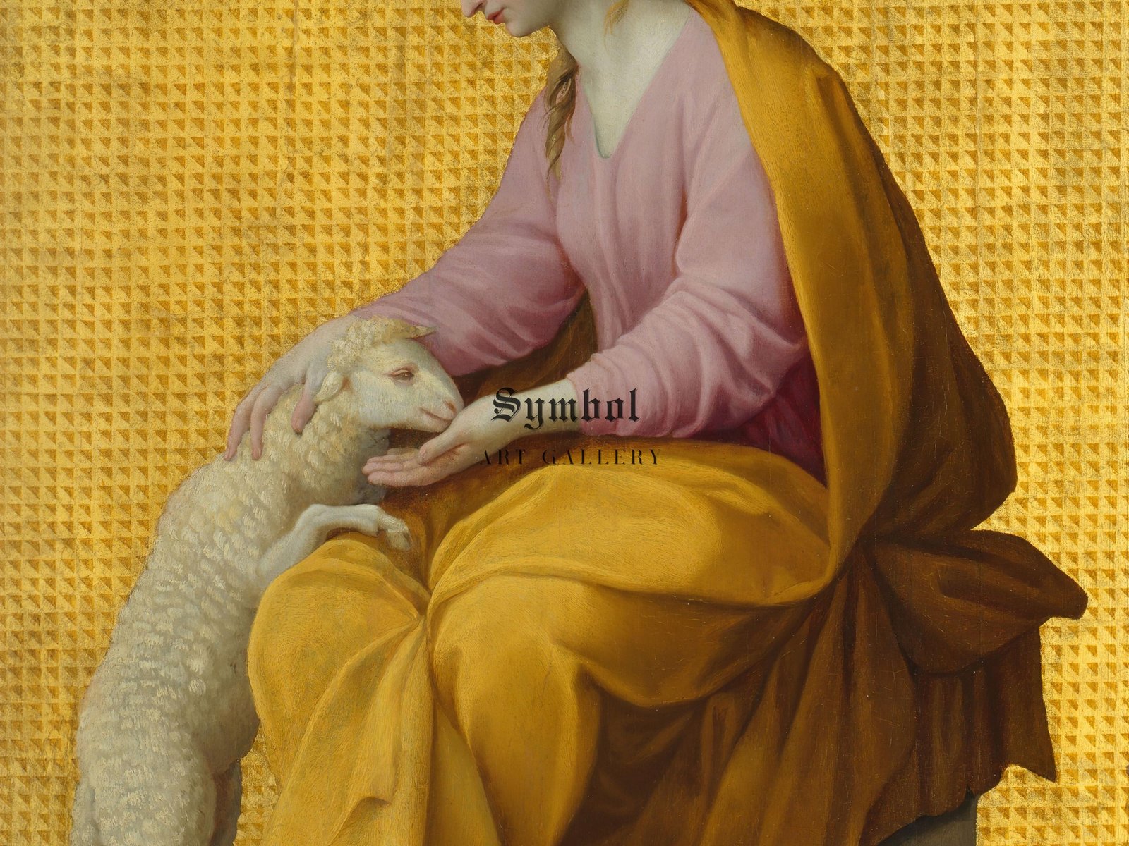 Meekness by Eustache Le Sueur, 1650, Baroque and Chiaroscuro, fine art print