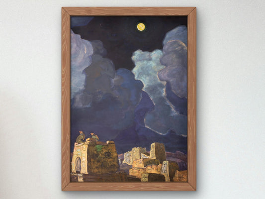 Mekheski Moon People by Nicolas Roerich, 1915, Symbolism and Modern Art, fine art print