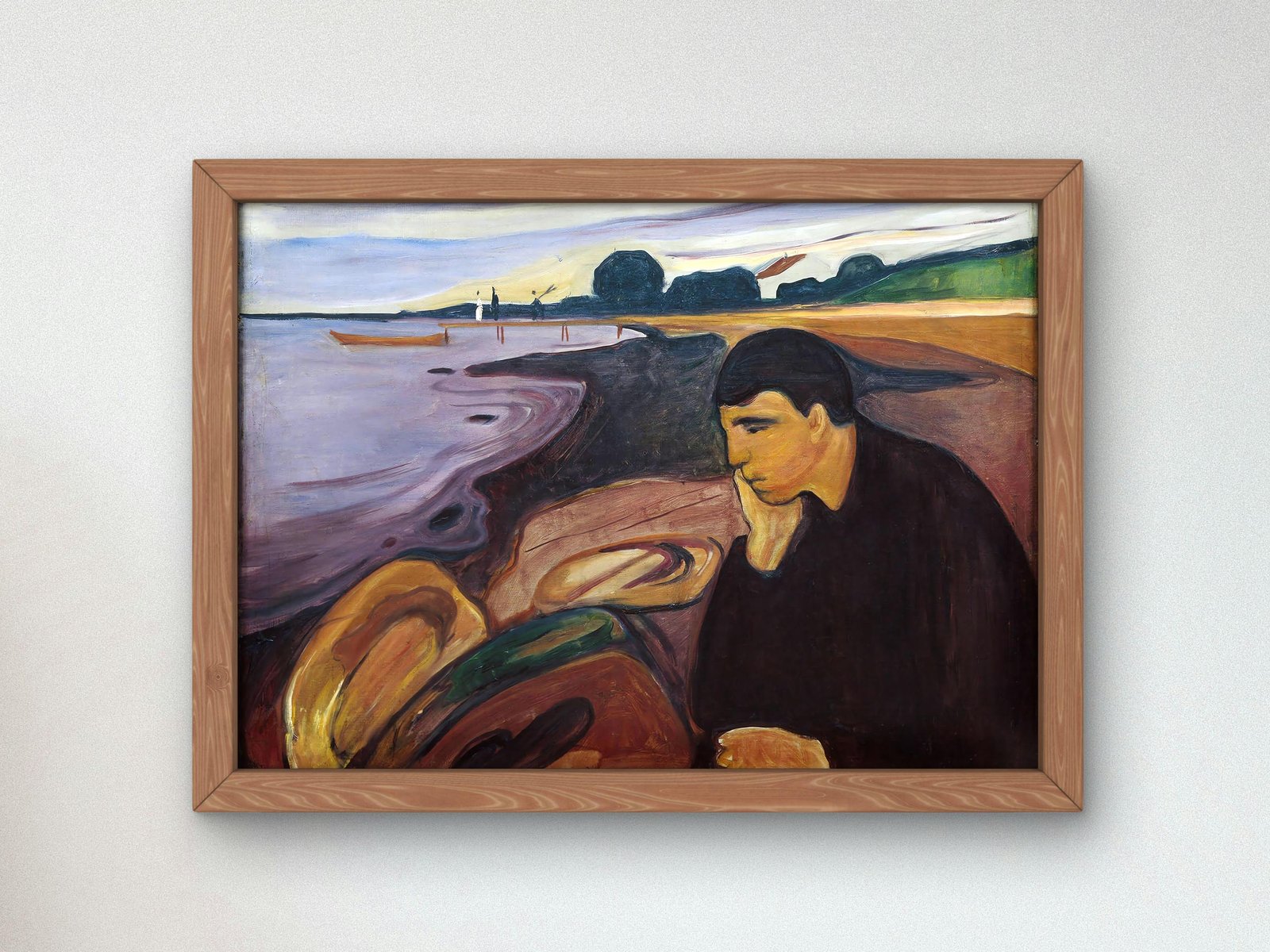 Melancholy by Edvard Munch, 1894, Expressionism and Fauvism, fine art print