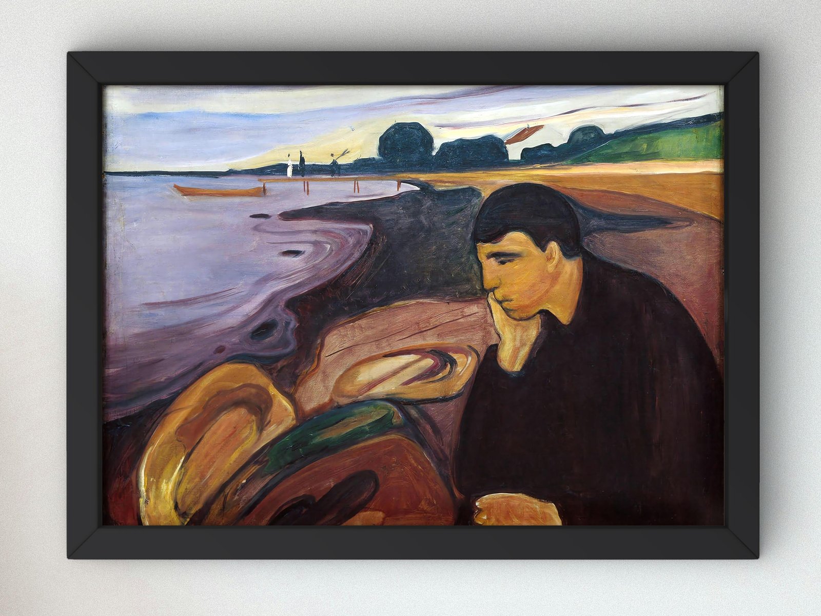 Melancholy by Edvard Munch, 1894, Expressionism and Fauvism, fine art print