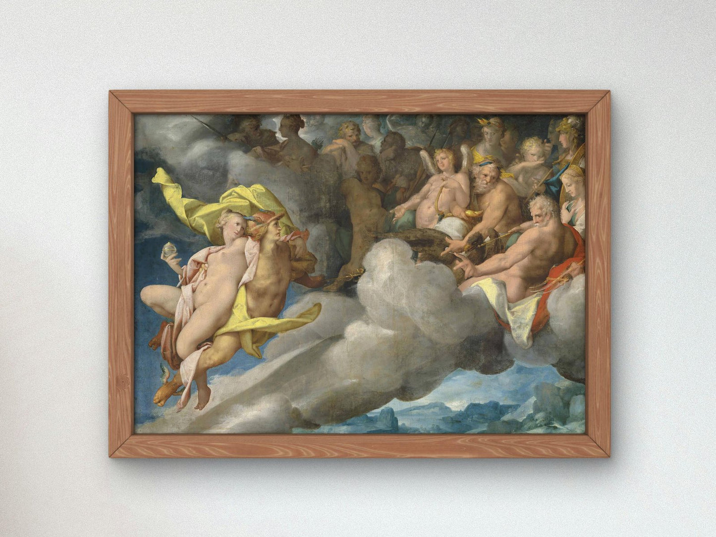Mercury Carriers Psyche to Mount Olympus by Bartholomaeus Spranger, 1576, Mythology and Allegory, fine art print