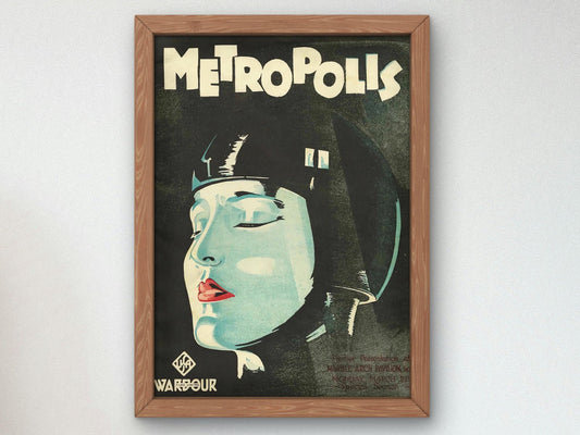 Metropolis 1927 vintage movie advertisement, Vintage Ads and Posters movement, fine art print