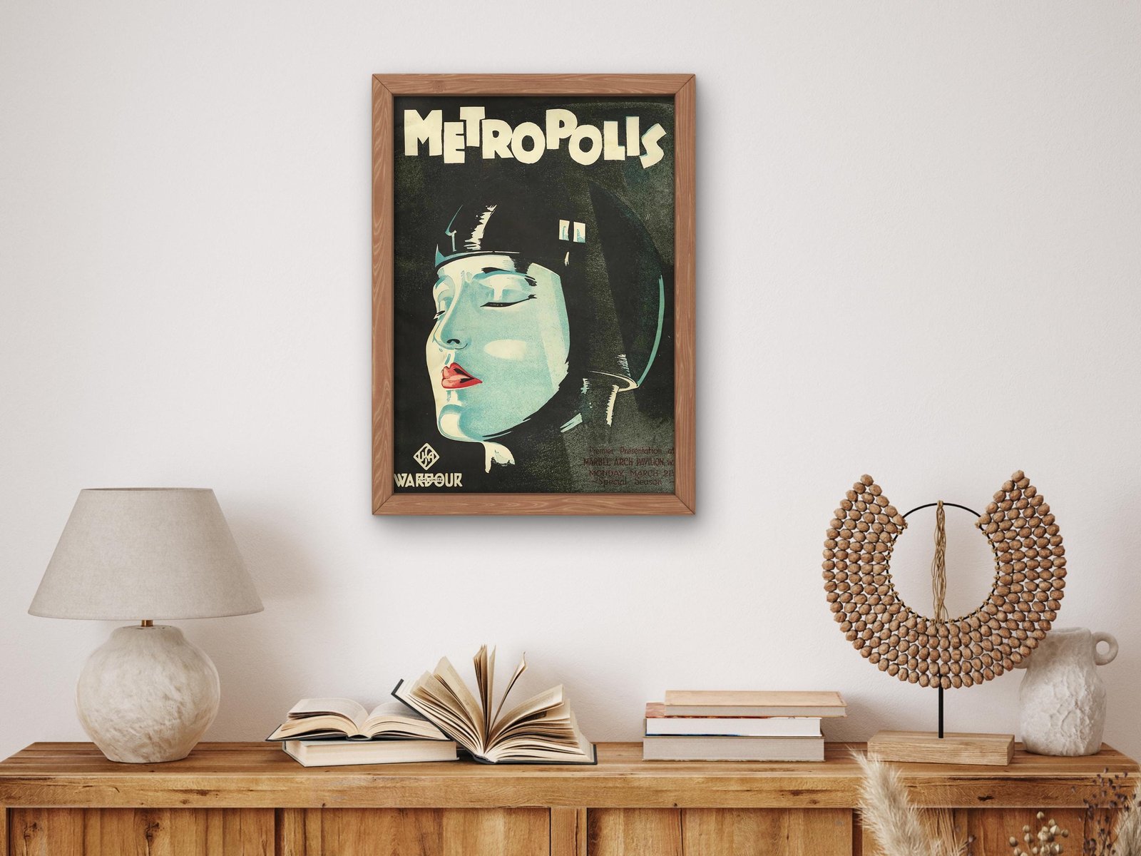 Metropolis 1927 vintage movie advertisement, Vintage Ads and Posters movement, fine art print