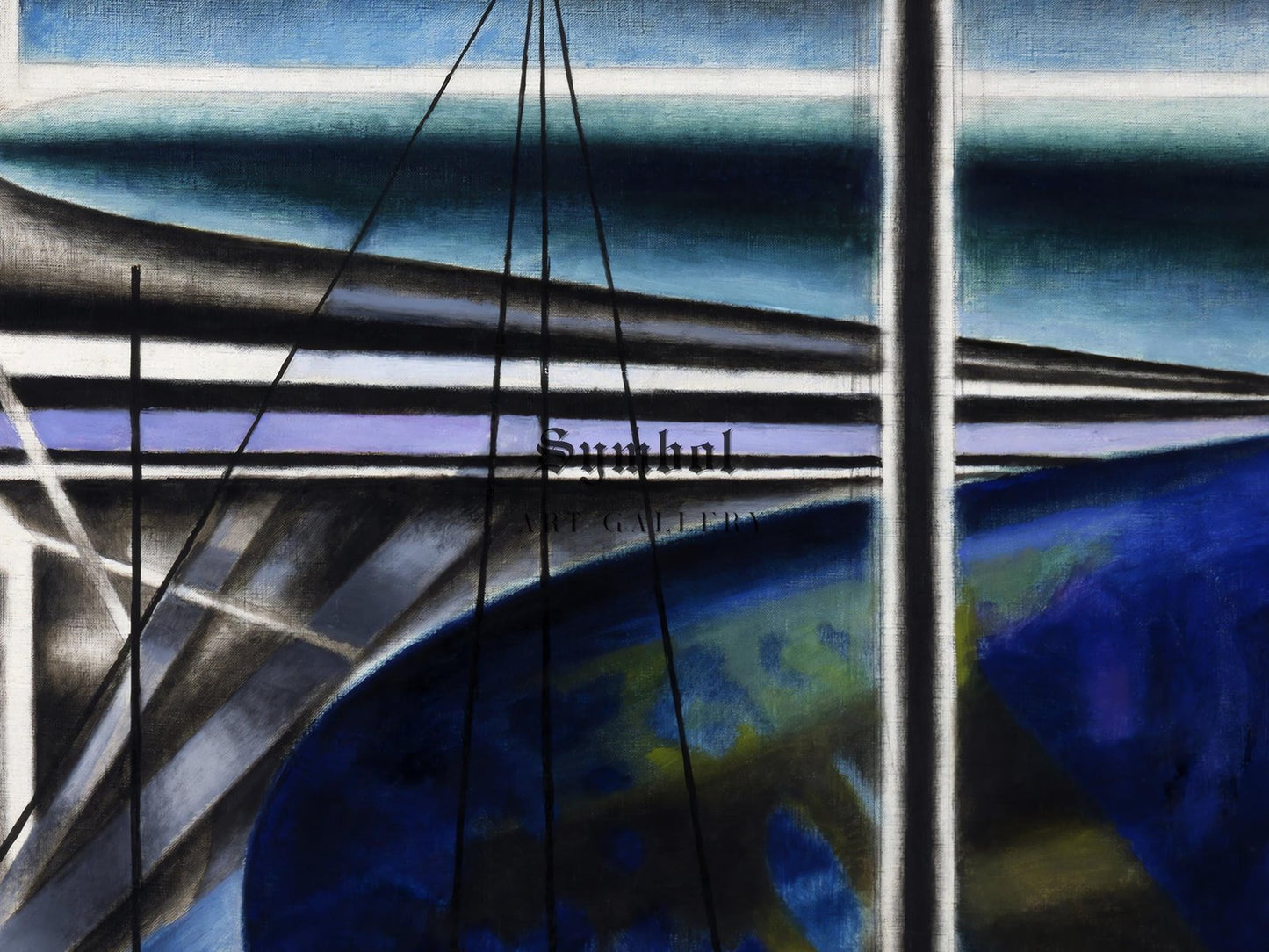 Metropolitan Port by Joseph Stella, 1935, Art Deco and American Modernism, fine art print