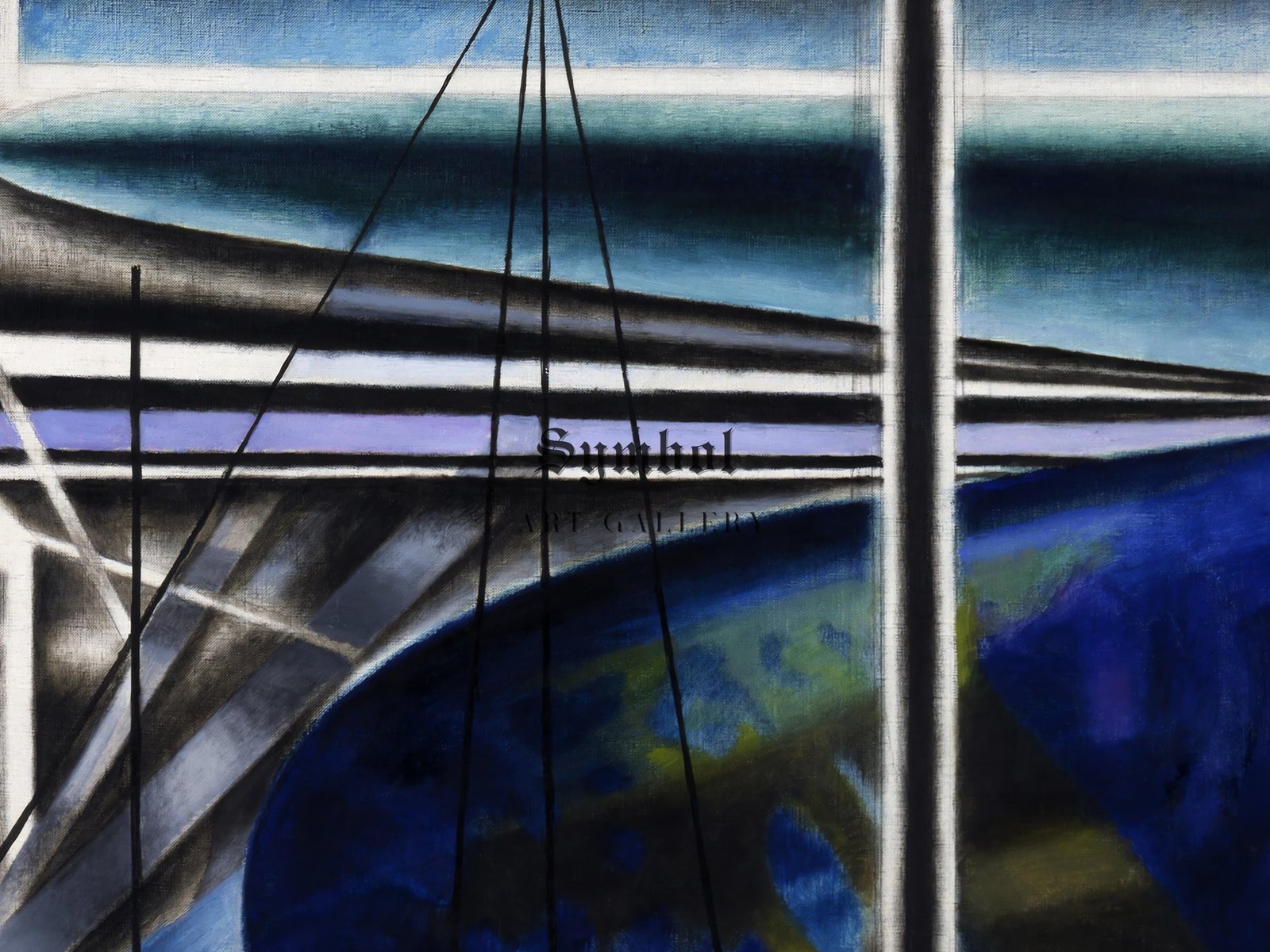 Metropolitan Port by Joseph Stella, 1935, Art Deco and American Modernism, fine art print