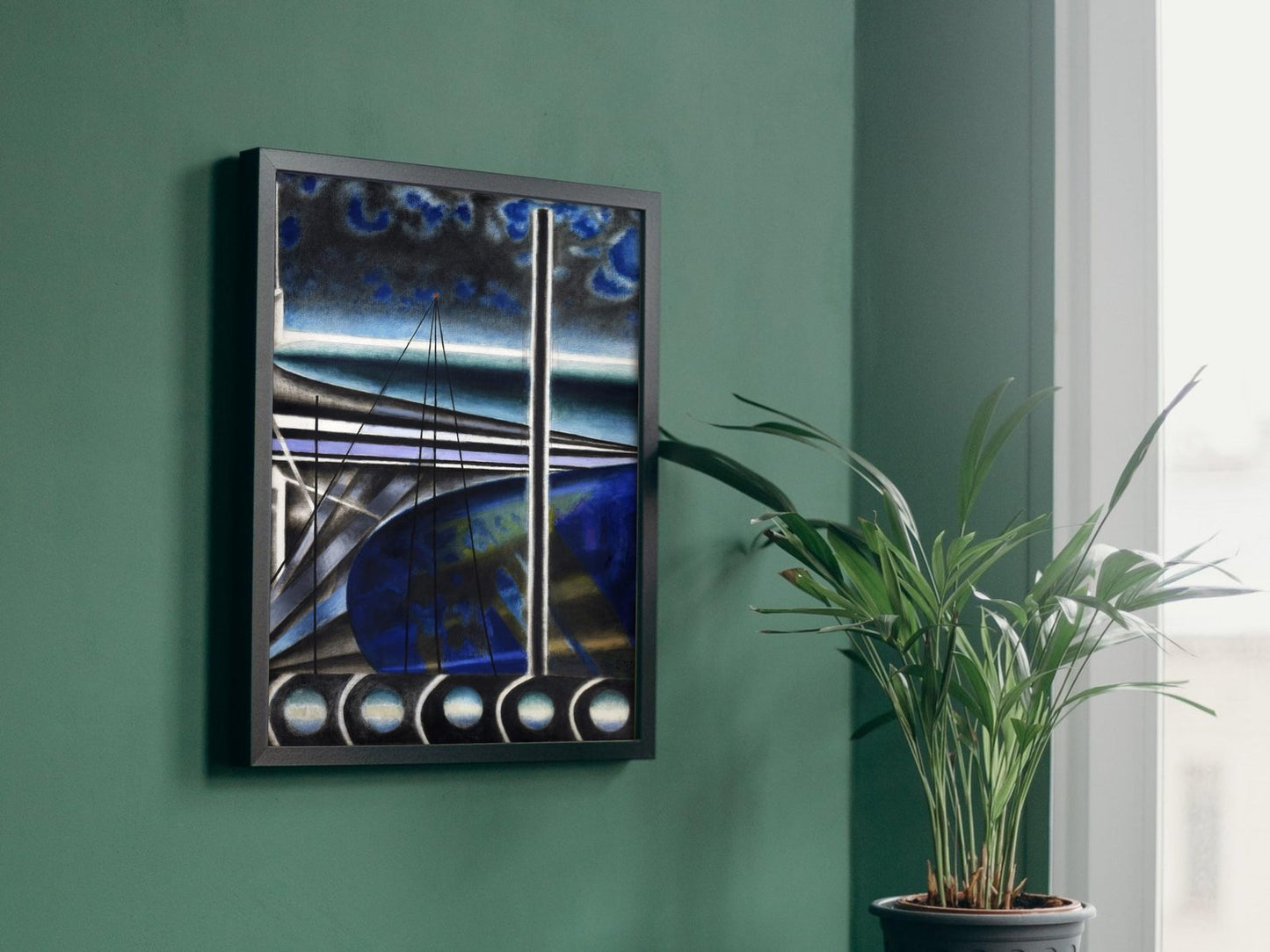 Metropolitan Port by Joseph Stella, 1935, Art Deco and American Modernism, fine art print
