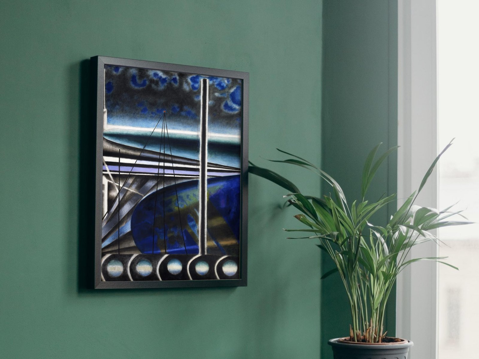 Metropolitan Port by Joseph Stella, 1935, Art Deco and American Modernism, fine art print
