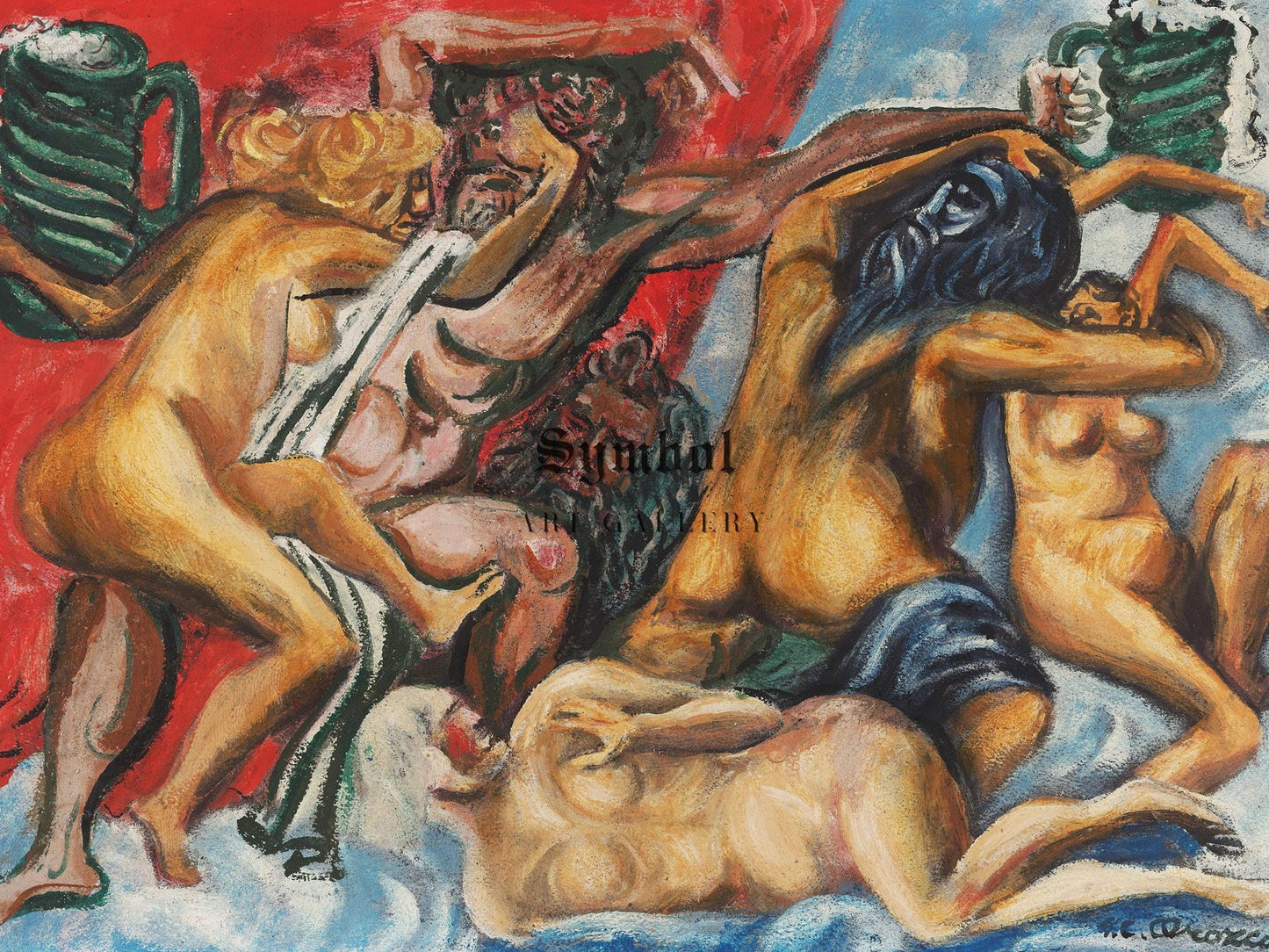 Artwork by Jose Clemente Orozco, 1944, Art Deco and American Modernism, fine art print