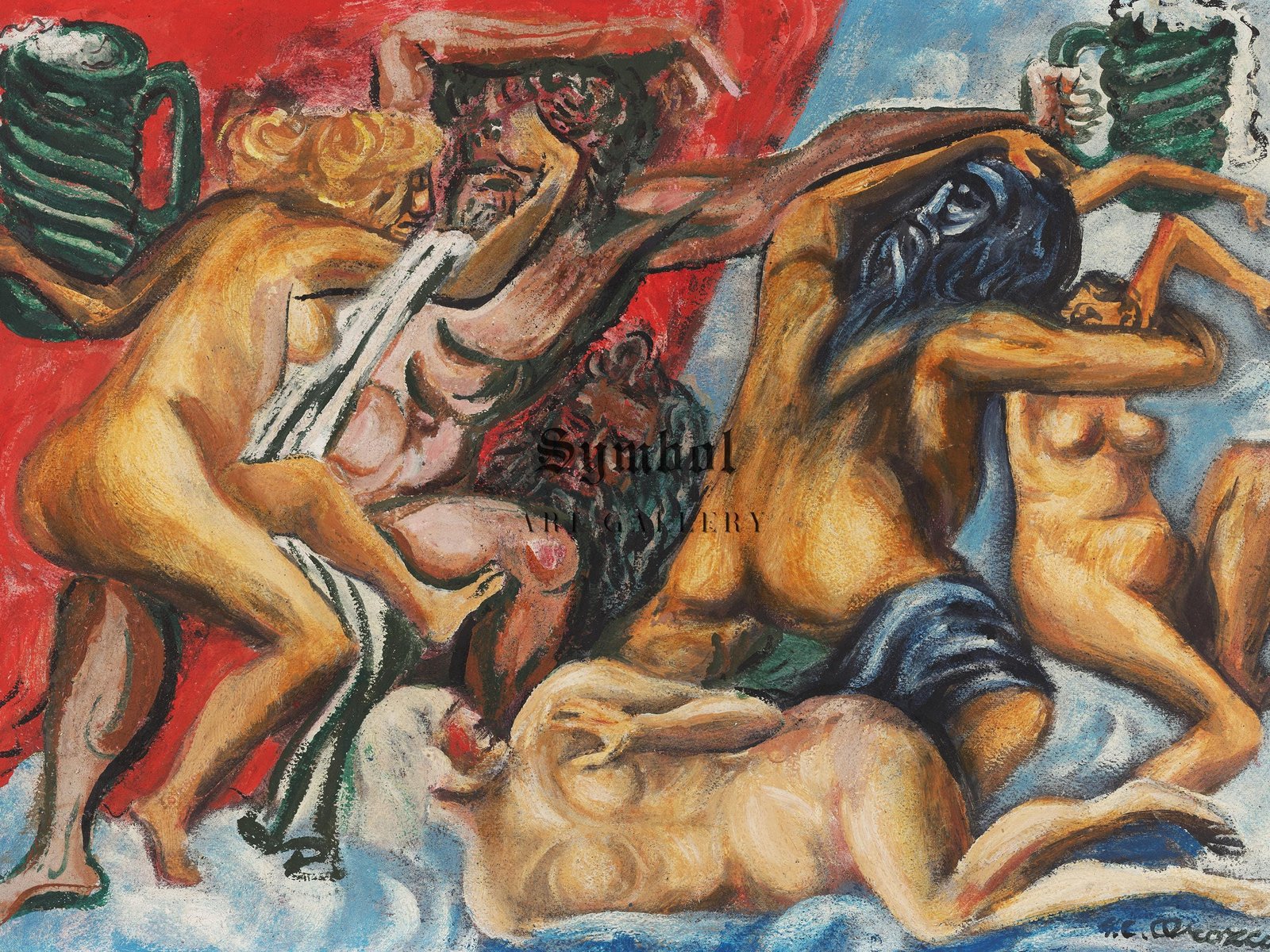 Artwork by Jose Clemente Orozco, 1944, Art Deco and American Modernism, fine art print