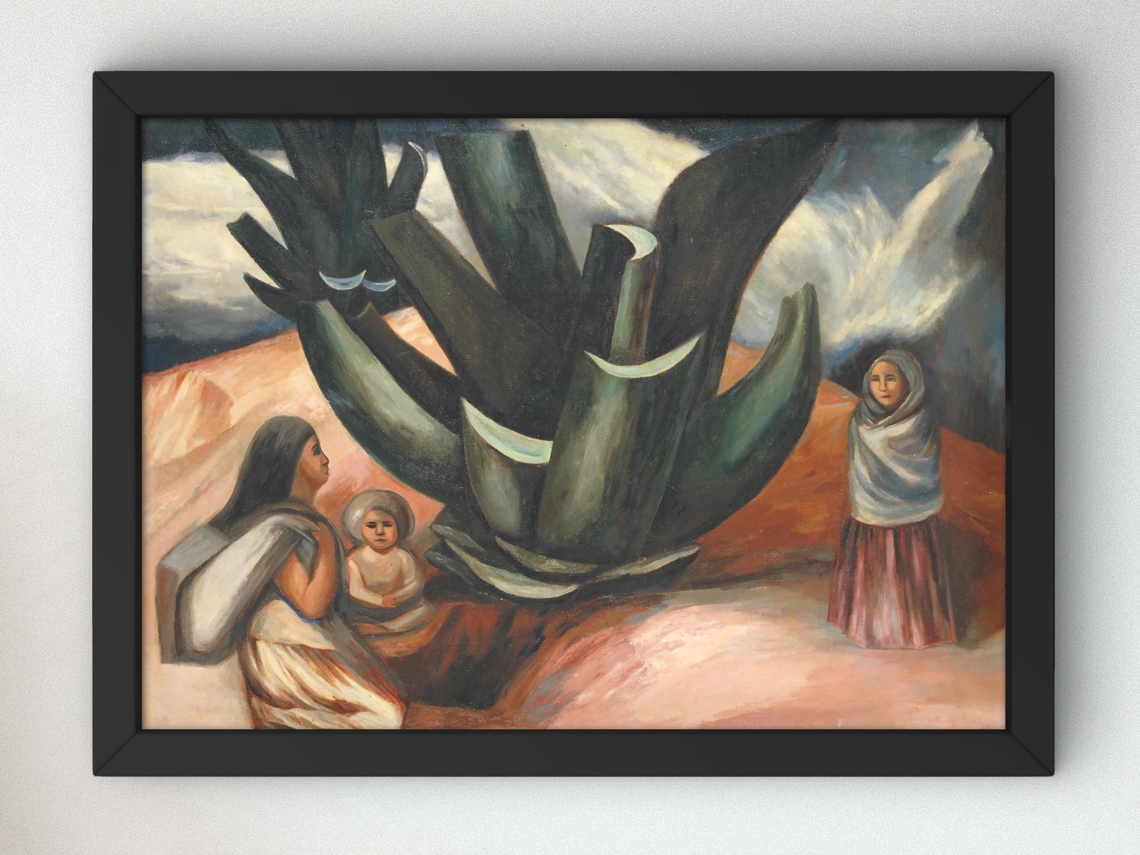 Mexican Landscape by José Clemente Orozco, 1932, Art Deco and American Modernism, fine art print