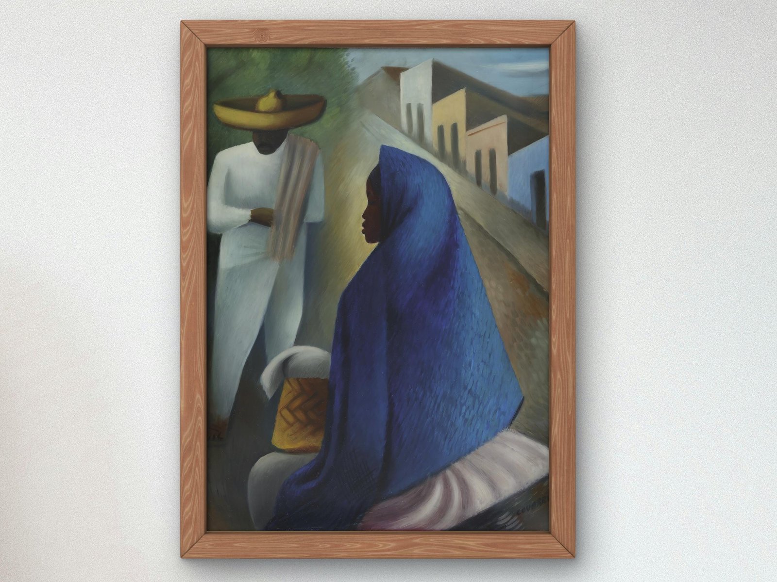Mexican Street Scene by Miguel Covarrubias, 1935, Art Deco and American Modernism, fine art print