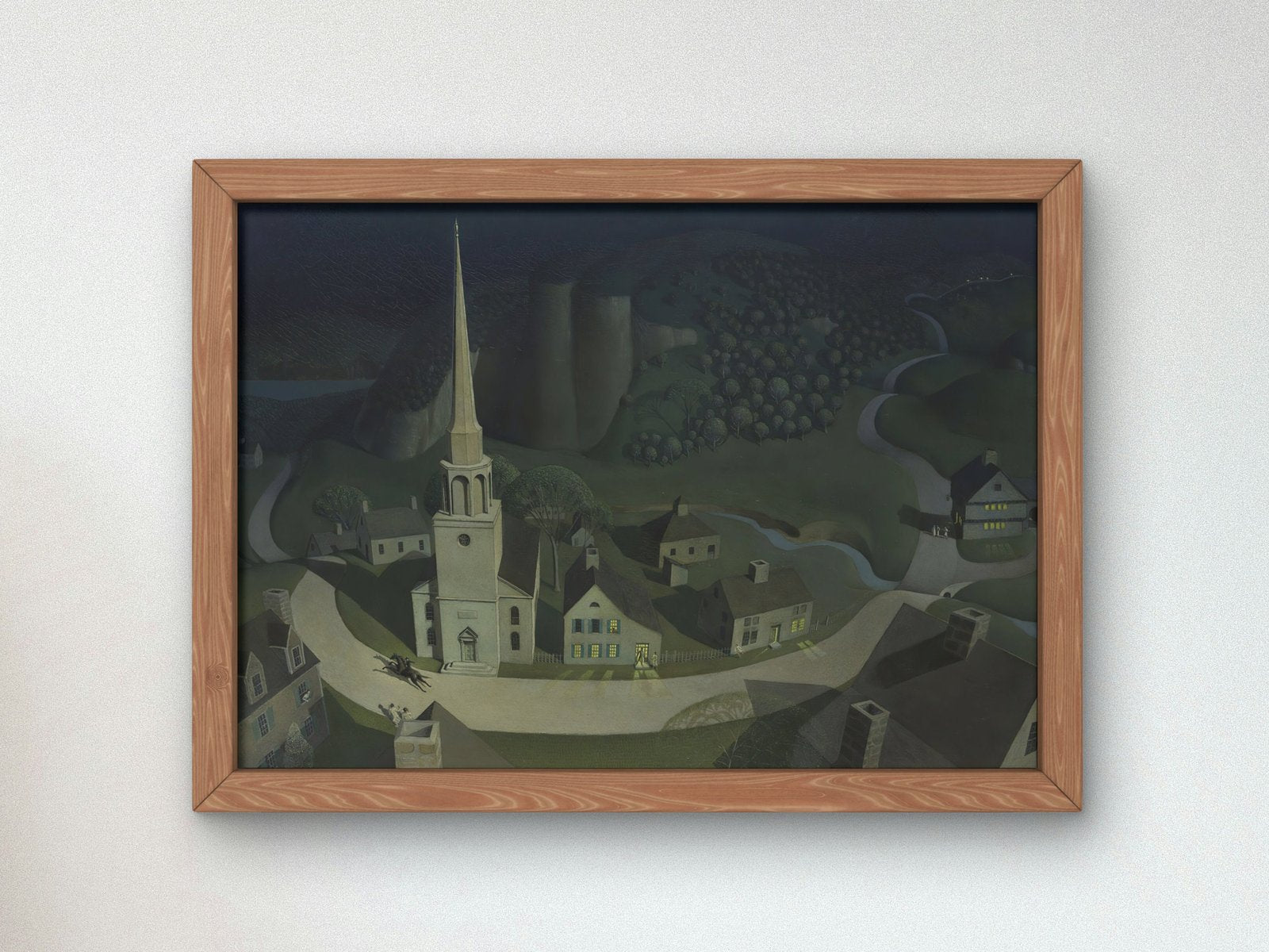 Midnight Ride of Paul Revere by Grant Wood, 1931, Art Deco and American Modernism, fine art print