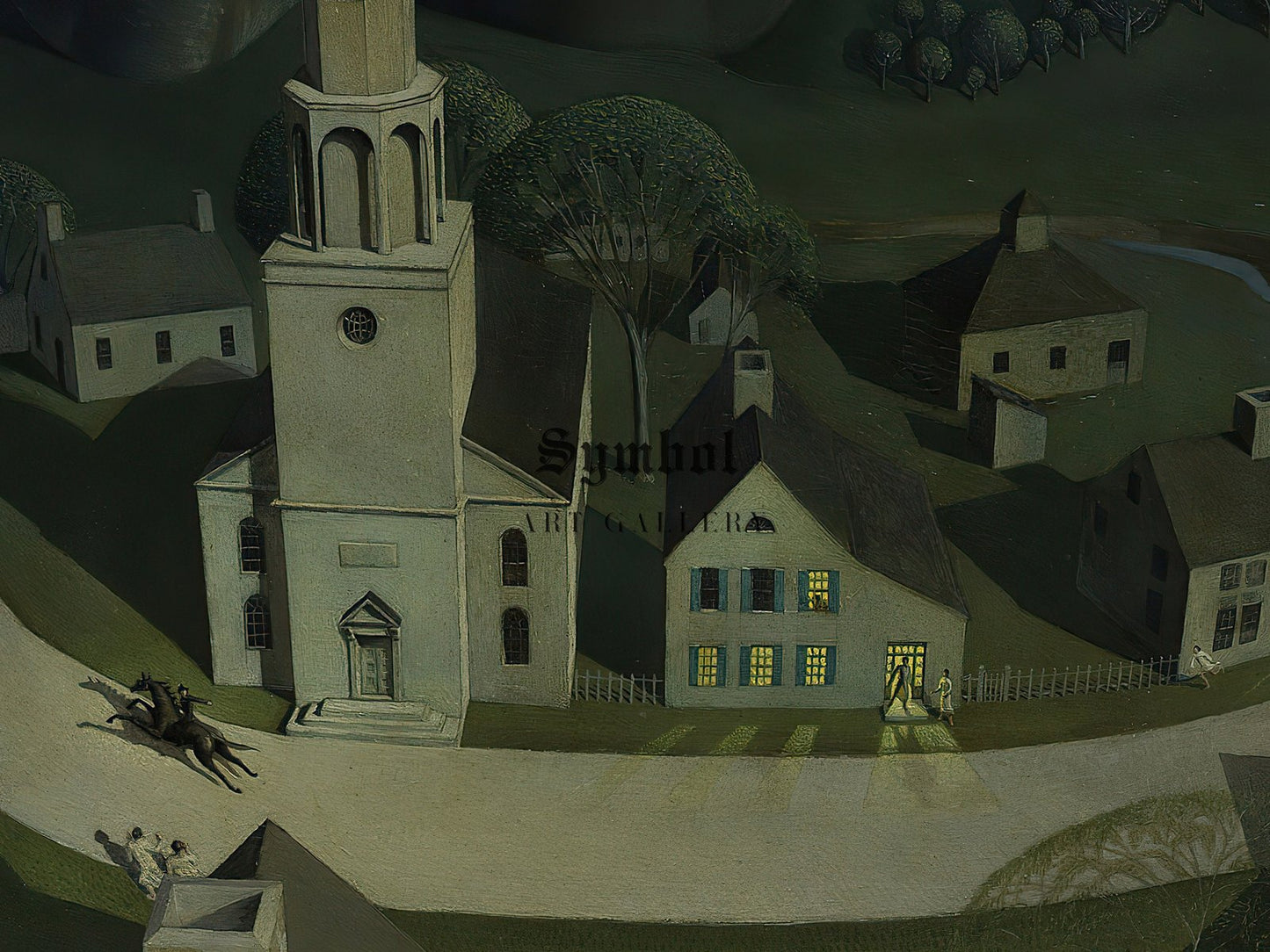 Midnight Ride of Paul Revere by Grant Wood, 1931, Art Deco and American Modernism, fine art print